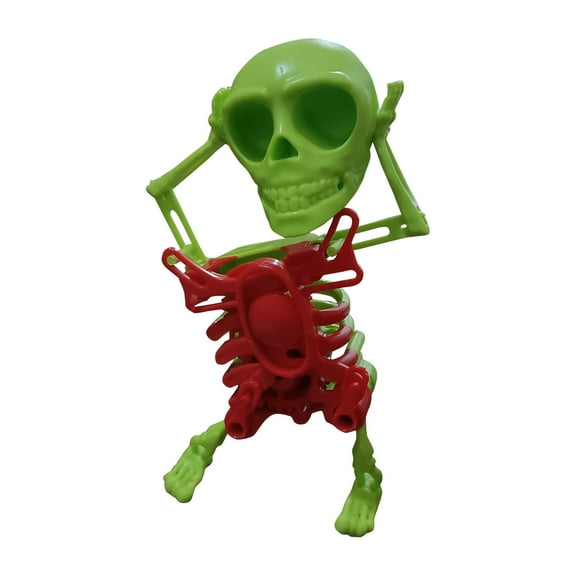 Halloween Dancing Skeleton Man Toys Clockwork Fun Little Toy Ornaments Fun Tabletop Decoration for Parties Gifting Halloween Celebrations