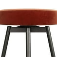 thumbnail image 5 of Pemberly Row 29.25" Metal & Fabric Bar Stool in Rust (Set of 2), 5 of 13