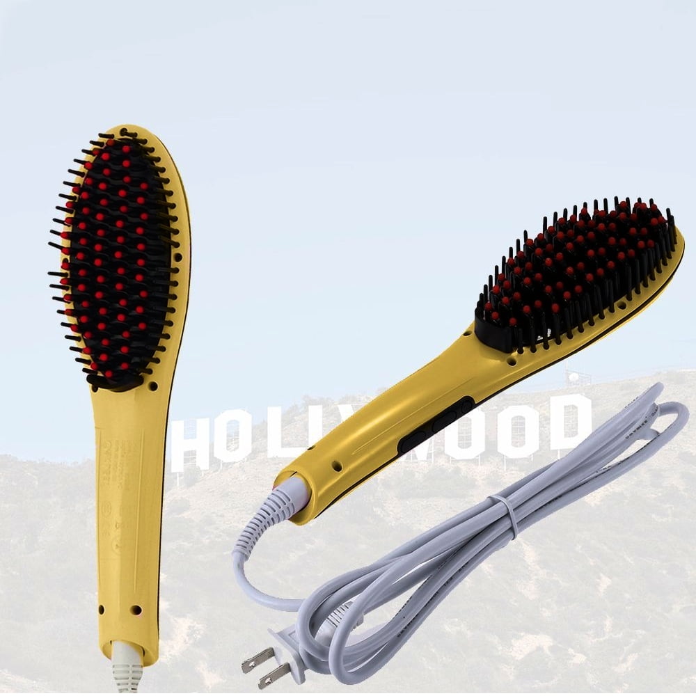 Electric Heated Hair Styling Hair Straightener Brush For Women