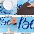 thumbnail image 5 of Beach Kitchen Rugs Set 2 Piece Coastal Kitchen Mat Anti Fatigue Cushioned, Non-Slip Waterproof Kitchen Mats for Floor Ocean Comfort Standing Mat for Kitchen Home, 18'''' x 48'''' and 18'''' x 30'''', 5 of 6