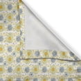 thumbnail image 3 of Ambesonne Spring Kitchen Curtains, Stripes Dots Daisy Flowers, 55"x39", Earth Yellow Soft Blue, 3 of 3