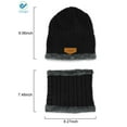 thumbnail image 4 of Deago Kids Winter Hat and Scarf Set Warm Knit Beanie Cap and Circle Scarf with Fleece Lining for Children Boys Girls (Gray), 4 of 7