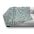 thumbnail image 2 of Valentine's Day Soft Flannel Fleece Throw Blanket, Irregular Hearts in Blue and Green Tones, Cozy Plush for Indoor and Outdoor Use, 60" x 80", Sea Blue Dark Seafoam, by Ambesonne, 2 of 5