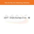 thumbnail image 3 of Max Advanced Brakes - Brake Kit for 2017 2018 2019 2020 Honda Civic Si Front and Rear Replacement Drilled Slotted Black Coated Disc Brake Rotors and Ceramic Brake Pads, 3 of 10
