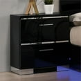 thumbnail image 6 of Furniture of America Malva 3pc Black Wood Bedroom Set-Queen + 2 Nightstands, 6 of 8