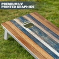 thumbnail image 6 of GoSports 4 x 2 ft Resort Collection All Weather Cornhole Board Set - Regulation Size - Rustic, 6 of 6