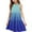 #A26-Blue, variant on Abcomgle Girls Summer Dress Size 14-16 Casual Halter Neck Sleeveless Midi Dress Gradient A-line Sundresses Swing Beach Dresses 5-6 Years,Black