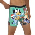 thumbnail image 4 of Lsque Bluey Pattern Men's Performance Stretch Underwear, Athletic Long Leg Briefs，Moisture-Wicking-XX-Large, 4 of 6