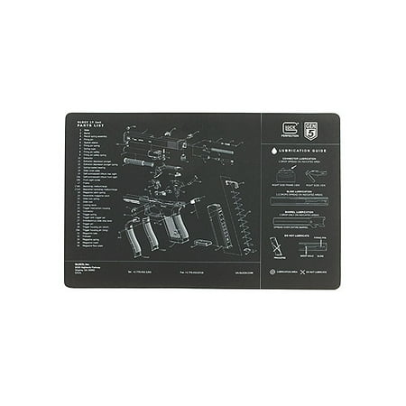 Shooting Mat - Glock Perfection OEM Gen5 Pistol Bench Mat AS10032 - Black
