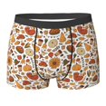 thumbnail image 6 of Men's Boxer Briefs, Thanksgiving with Food Soft Comfy Mens Underwear Boxer Briefs Breathable With Widen Waist, 6 of 7