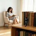 thumbnail image 6 of Knight Bookshelf Decor, A variety of styles to choose from,Finished Armored Knight Statue, Unique Gothic Library Figurine for Book Lovers, Office Desktop Ornament(Gold), 6 of 7