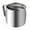 Silver, variant on Stainless Steel Tea Infuser Mug with Filter, Crescent Teacup wirh Handle & Lid for Home Office Party Picnic Travel Camping