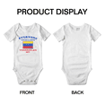 thumbnail image 3 of Everyone Loves a Nice Venezuelan Boy Cute Baby Bodysuit Newborn Clothes Outfits (White, 6-12 Months), 3 of 5