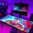 thumbnail image 2 of Alfombrilla de ratón grande con retroiluminación para juegos, Accesorios luminosos de Anime, Rgb, Super DBZ con cable, Protector de escritorio para Pc LIUWENJING unisex, 2 of 2