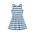 thumbnail image 3 of CCRFTGI Girls Dresses 10-12 Mini Blue Striped Dress Party Cute Sleeveless Girls Clothes 2026 Summer Fashion Special Occasion Dresses Blue 2-3 Years, 3 of 4