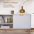 thumbnail image 6 of TV Stand for TVs up to 65" with Sliding Fluted-Doors, EVMORE Modern Entertainment Center w/ Storage Cabinets and Shelves for Living Room, 6 of 7