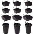 Aazon.co: Jinei 12 Pcs Pegboard Bins And Cups With Hooks And Loops