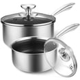 thumbnail image 1 of Koch Systeme CS 1+2QT Tri-Ply Stainless Steel etched Saucepan, 1 of 6