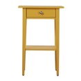 thumbnail image 3 of Dtwnek 1 Drawer Beside Table with Open Shelf and Handle, Wood Nightstand for Living Room, Bedroom, Office, Yellow, 3 of 4
