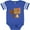 Football Blue and White, variant on Inktastic Spring Animals, Cute Squirrel, Colorful Flowers Boys or Girls Baby Bodysuit