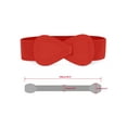 thumbnail image 3 of INSPIRE CHIC Women's Elastic Waist Belt Interlock 8-shaped Buckle Stretchy Belts, 3 of 7
