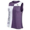 thumbnail image 2 of Women's Fanatics Purple/White Baltimore Ravens Script Color Block Tank Top, 2 of 3