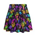 thumbnail image 2 of HELLHERO Built-in Shorts Women's Athletic Skorts, Colorful Mushroom Pattern 2 Side Pockets with Pockets Tennis Skirt for Yoga Party Golf, 2 of 9