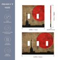 thumbnail image 3 of Dailycode Light Switch Plate Covers 2 Gang Wall Plate Plastics Outlet Covers for Kitchen Home Office Decor Red Sun and City, 3 of 8