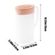 thumbnail image 3 of Botella de agua de plástico transparente con asa | Capacidad de 1 litro para café helado, té y bebidas frías | Jarra reutilizable sin BPA para el hogar, la oficina y bebidas de verano, 3 of 6