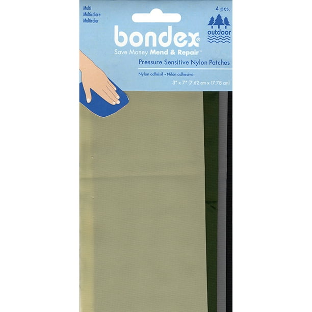 Bondex Nylon Repair Fabric 3X7 4/Pkg-Multicolor 