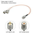 thumbnail image 2 of RG316 Coaxial Cables UHF Splitter Cable UHF Female to Dual UHF Male Low Loss Coaxial Cable 1FT Orange 1Pcs, 2 of 6