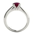 thumbnail image 3 of AoneJewelry 1.00 Carat Created Round Ruby/ Gemstone Ring In 10K White, Yellow & Rose Gold, 3 of 6