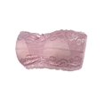 thumbnail image 2 of Elegant Plus Size Wireless Strapless Bandeau Bra with Mini Bow and Lace Detailing, 2 of 7