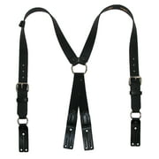 Boston Leather  Leather Button End Fireman Work Suspenders (Men's Big & Tall)