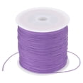 thumbnail image 1 of Unique Bargains 0.8mm x 109 Yard Nylon Satin Cord 0.8mm Beading String Braided Rope, Light Purple, 1 of 6
