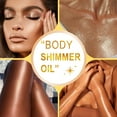 thumbnail image 4 of Ikzee Body Shimmer Oil, Bronze Gold Face Body Luminizer 100ml,Shimmer Body Glitter Oil Highlighter Summer Glowing Makeup, 4 of 11