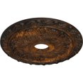 thumbnail image 3 of Ekena Millwork 19 7/8"OD x 3 5/8"ID x 1 1/4"P Spring Leaf Ceiling Medallion (Fits Canopies up to 5 5/8"), Hand-Painted Rust, 3 of 6