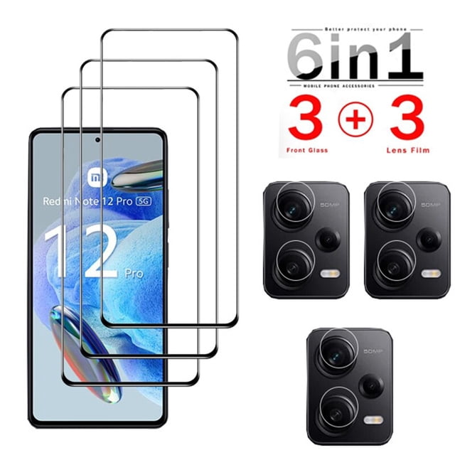 Protector de pantalla Redmi Note 12 Pro para Xiaomi Redmi Note 12 Pro Glass Film cristal templado Redmi Note 12 Pro lamina de vidrio Redmi Note 12 Pro Plus 5G Glass Protector Redmi Note 12 Pro mica