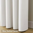 thumbnail image 5 of White Velvet Curtains Thermal Insulated Blackout Curtain Drapes for Bedroom Living Room Darkening 84 Inches Long Curtains Panels Rod Pocket Set of 2, 5 of 5