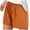 Orange, variant on GEWSEY Womens Linen Shorts Wide Leg High Waisted Ruffle Draswtring Summer Beach Flowy Shorts with Pockets (Navy, XL)
