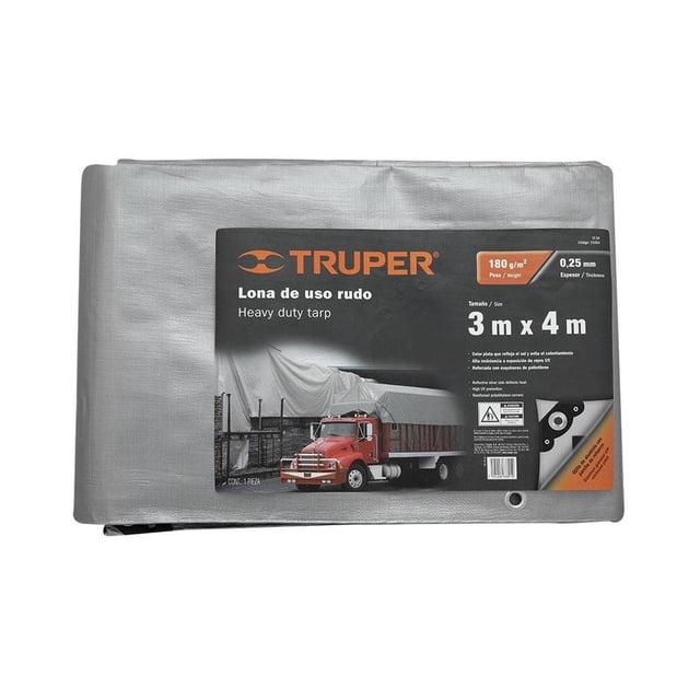 Lona Truper Reforzada 3x4 m