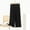 c01Black, variant on Arnsht Womens Linen Palazzo Capri Pants Boho Summer Smocked High Waist Wide Leg Casual Solid Color Trousers with Pockets Flowy Pants Black L