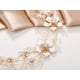 thumbnail image 2 of Diadema de boda dorada, tocados de novia con flores de perlas para boda, accesorios para el cabello de cristal para mujeres y niñas, 2 of 6