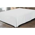 thumbnail image 4 of 16-Inch Drop RV King Size 72" x 80" White Solid Bed Skirt Split Corner Pleated Style Easy Fit Easy Care 100% Egyptian Cotton 400 Thread Count, 4 of 5