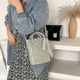 thumbnail image 3 of Bolsos de hombro de paja con lazo pequeño de verano para mujer, bolso, 3 of 4