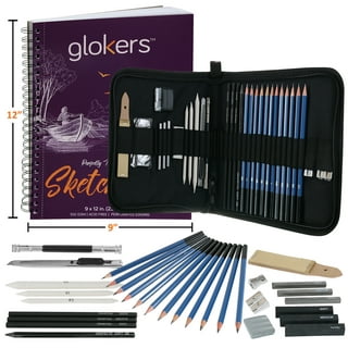 NIL-Tech Watercolor Pencils Set - 55 Piece Kit for Sketching and Drawing  Pens - Includes Sketch Pad and Blending Tools - Ideal for Beginners and  Artists 