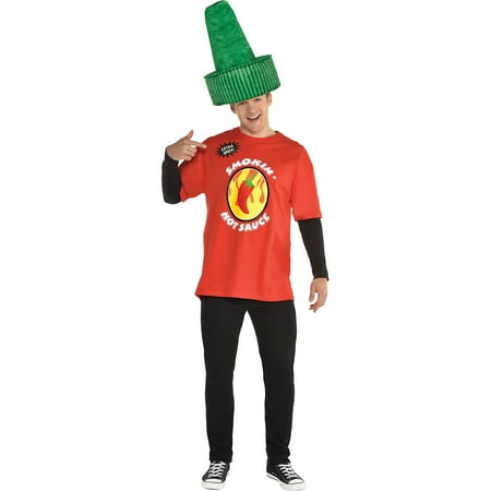 Size X-Large Hot Sauce Halloween Costume Accessory Kit for Adults, 2 Pieces, by Amscan