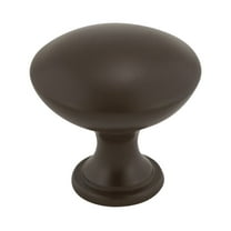 Modern Oil-Rubbed Bronze Cabinet Hardware Knob, 1-3/16 Inch Diameter