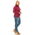 thumbnail image 3 of Women's Casual Polka Dot Printed Long Sleeve Turtleneck Tops, 3 of 4