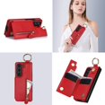 thumbnail image 6 of Dteck for Samsung Galaxy Z Fold 5 Case Wallet with Card Holder, PU Leather Zipper Pocket Card Slots Front Cover Flip Kickstand Shockproof Phone Case for Galaxy Z Fold5 5G,Red, 6 of 8